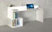 Schreibtisch >Esse Angolo< in Weiß Hochglanz - 180x92,5x60cm (BxHxT)