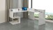 Eckschreibtisch >Esse Angolo< in Weiß Hochglanz - 180x92,5x160 (BxHxT)