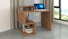 Schreibtisch >Esse Angolo< in Wotan Eiche Dekor - 100x92,5x50 (BxHxT)