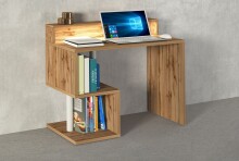 Schreibtisch >Esse Angolo< in Wotan Eiche Dekor - 100x92,5x50 (BxHxT)
