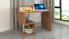 Schreibtisch >Esse Angolo< in Wotan Eiche Dekor - 100x92,5x50 (BxHxT)