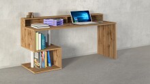 Schreibtisch >Esse Angolo< in Wotan Eiche Dekor - 180x92,5x60 (BxHxT)