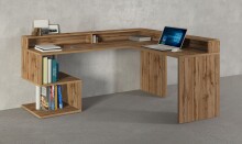 Eckschreibtisch >Esse Angolo< in Wotan Eiche - 160x92,5x60cm (BxHxT)
