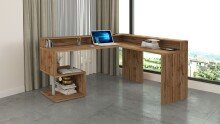 Eckschreibtisch >Esse Angolo< in Wotan Eiche - 160x92,5x60cm (BxHxT)
