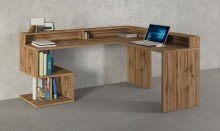 Eckschreibtisch >Esse Angolo< in Wotan Eiche - 160x92,5x60cm (BxHxT)