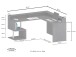 Eckschreibtisch >Esse Angolo< in Wotan Eiche - 160x92,5x60cm (BxHxT)