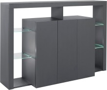 Highboard >Caserta< in Anthrazit matt -...