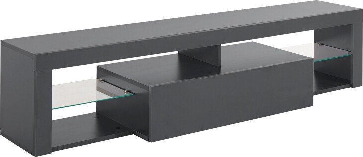 TV-Board >Caserta< in Anthrazit matt - 160x35x40cm (BxHxT)