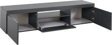 TV-Board >Caserta< in Anthrazit matt - 160x35x40cm (BxHxT)