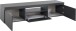 TV-Board >Caserta< in Anthrazit matt - 160x35x40cm (BxHxT)