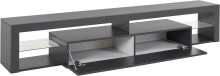 TV-Board >Caserta< in Anthrazit matt - 200x35x40cm (BxHxT)