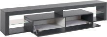 TV-Board >Caserta< in Anthrazit matt - 200x35x40cm (BxHxT)