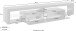 TV-Board >Caserta< in Anthrazit matt - 200x35x40cm (BxHxT)