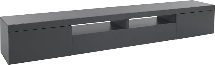 TV-Board >Caserta< in Anthrazit matt - 240x35x40cm (BxHxT)