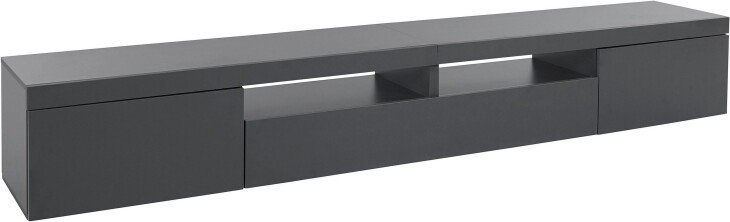 TV-Board >Caserta< in Anthrazit matt - 240x35x40cm (BxHxT)