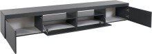 TV-Board >Caserta< in Anthrazit matt - 240x35x40cm (BxHxT)