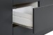 Sideboard >Caserta< in Anthrazit matt - 180x80x40cm (BxHxT)