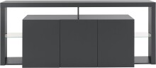 Sideboard >Caserta< in Anthrazit matt - 200x80x40cm...