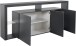 Sideboard >Caserta< in Anthrazit matt - 200x80x40cm (BxHxT)