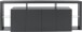 Sideboard >Caserta< in Anthrazit matt - 220x80x40cm (BxHxT)