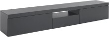 TV-Board >Caserta< in Anthrazit matt - 220x35x40cm...
