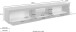 TV-Board >Caserta< in Anthrazit matt - 220x35x40cm (BxHxT)
