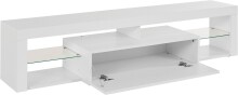 TV-Board >Caserta< in Weiß Hochglanz - 160x35x40cm (BxHxT)