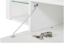 TV-Board >Caserta< in Weiß Hochglanz - 160x35x40cm (BxHxT)