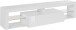 TV-Board >Caserta< in Weiß Hochglanz - 160x35x40cm (BxHxT)