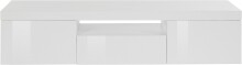 TV-Board >Caserta< in Weiß Hochglanz -...
