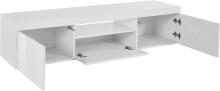 TV-Board >Caserta< in Weiß Hochglanz - 160x35x40cm (BxHxT)