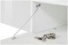 TV-Board >Caserta< in Weiß Hochglanz - 160x35x40cm (BxHxT)