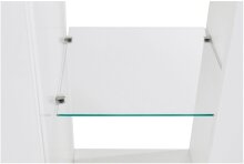 Sideboard >Caserta< in Weiß Hochglanz - 180x80x40cm (BxHxT)