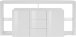 Sideboard >Caserta< in Weiß Hochglanz - 180x80x40cm (BxHxT)