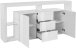 Sideboard >Caserta< in Weiß Hochglanz - 180x80x40cm (BxHxT)