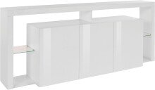 Sideboard >Caserta< in Weiß Hochglanz -...
