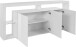 Sideboard >Caserta< in Weiß Hochglanz - 200x80x40cm (BxHxT)