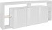 Sideboard >Caserta< in Weiß Hochglanz - 200x80x40cm (BxHxT)