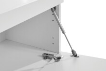 TV-Board >Caserta< in Weiß Hochglanz - 220x35x40cm (BxHxT)