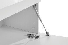 TV-Board >Caserta< in Weiß Hochglanz - 220x35x40cm (BxHxT)