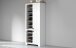 Schuhschrank >Faenza< in Weiß / Wotan Eiche  - 84x200x41,8cm (BxHxT)