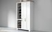 Schuhschrank >Faenza< in Weiß / Wotan Eiche  - 114x200x41,8cm (BxHxT)