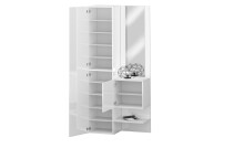Kompaktgarderobe >Anzio< in Weiß Hochglanz -...
