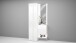 Kompaktgarderobe >Anzio< in Weiß Hochglanz - 90x191x35cm (BxHxT)