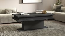 Couchtisch >Molfetta< in Anthrazit matt -...