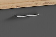 Sitzbank >BEN< in Eiche-Optik/Anthrazit 60 x 48 x 35 cm (BxHxT)