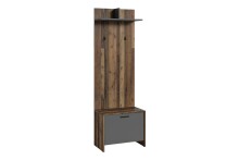 Sitzbank >BEN< in Old-Wood-Optik/Anthrazit 60 x 48...