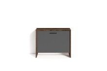 Sitzbank >BEN< in Old-Wood-Optik/Anthrazit 60 x 48 x 35 cm (BxHxT)