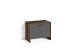 Sitzbank >BEN< in Old-Wood-Optik/Anthrazit 60 x 48 x 35 cm (BxHxT)