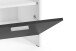 Sitzbank >BEN< in Weiß/Schwarz 60 x 48 x 35 cm (BxHxT)